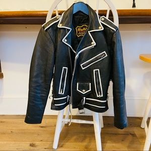 Customized Vintage Leather Moro Jacket